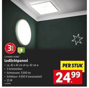 Lidl Livarno home ledlichtpaneel aanbieding