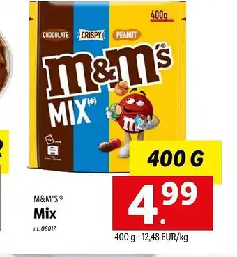 Lidl M&m's mix aanbieding
