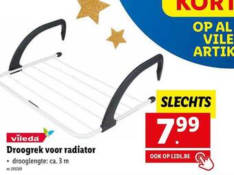 Lidl Vileda droogrek voor radiator aanbieding