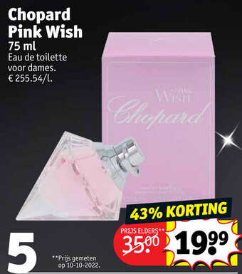 Kruidvat Chopard Pink Wish 75ml aanbieding