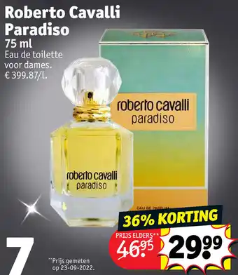 Kruidvat Roberto Cavalli Paradiso 75ml aanbieding