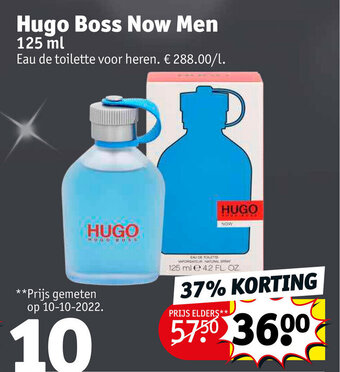 Kruidvat Hugo Boss Now Men 125 ml aanbieding