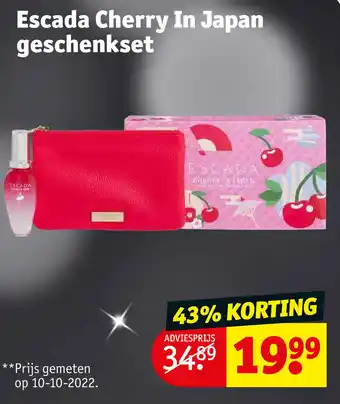 Kruidvat Escada Cherry In Japan geschenkset aanbieding