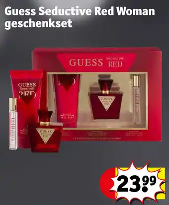Kruidvat Guess Seductive Red Woman geschenkset aanbieding
