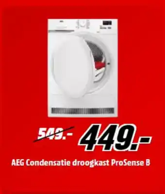 MediaMarkt Aeg condensatie droogkast prosense b aanbieding