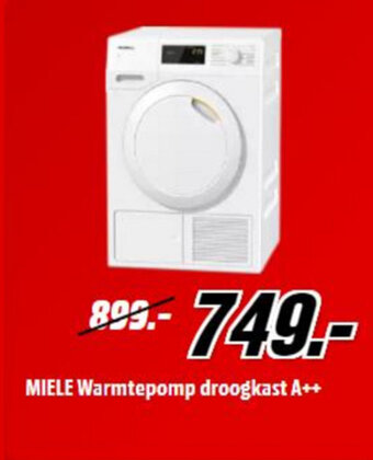 MediaMarkt Miele warmtepomp droogkast a++ aanbieding