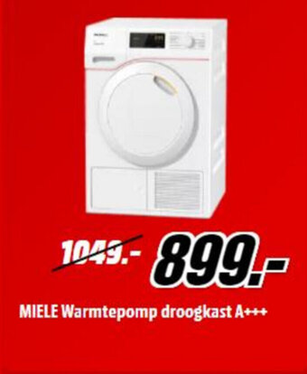 MediaMarkt Miele warmtepomp droogkast a++ aanbieding