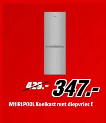 MediaMarkt Whirlpool koelkast met diepvries e aanbieding