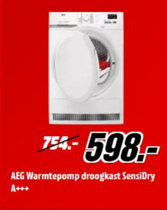 MediaMarkt Aeg warmtepomp droogkast sensidry a++ aanbieding