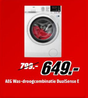 MediaMarkt Aeg was-droogcombinatie dualsense e aanbieding