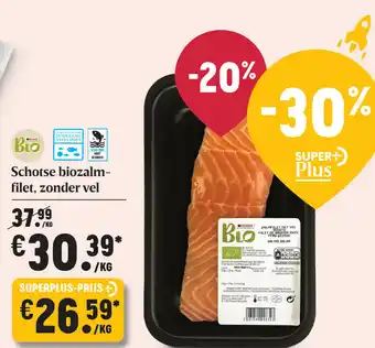 Delhaize Schotse biozalm filet, zonder vel aanbieding