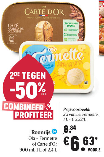 Delhaize Roomijs aanbieding