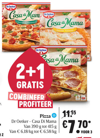 Delhaize Dr. Oetker Casa Di Mama Pizza aanbieding