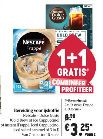 Bereiding voor ijskoffie