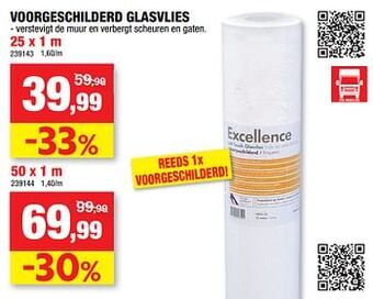 Hubo Voorgeschilderd glasvlies aanbieding