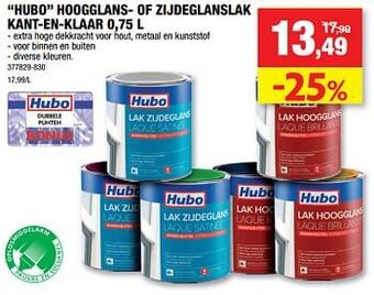 Hubo Hubo hoogglans- of zijdeglanslak kant-en-klaar aanbieding