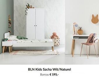 BabyPark Bln kids sacha wit-naturel bureau aanbieding