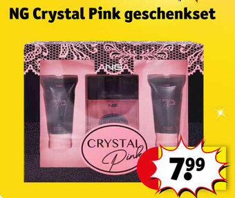 Kruidvat NG Crystal Pink geschenkset aanbieding