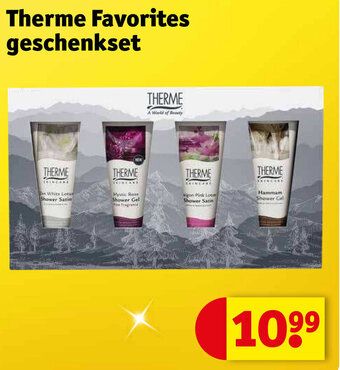 Kruidvat Therme Favorites geschenkset aanbieding