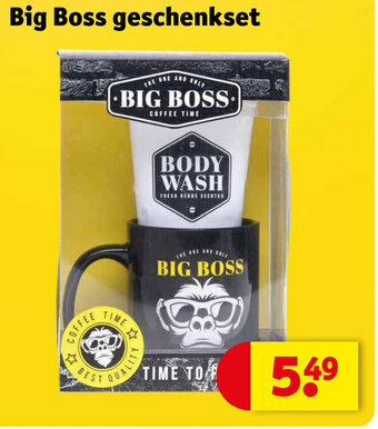 Kruidvat Big Boss geschenkset aanbieding