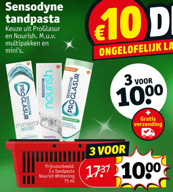 Kruidvat Sensodyne tandpasta aanbieding