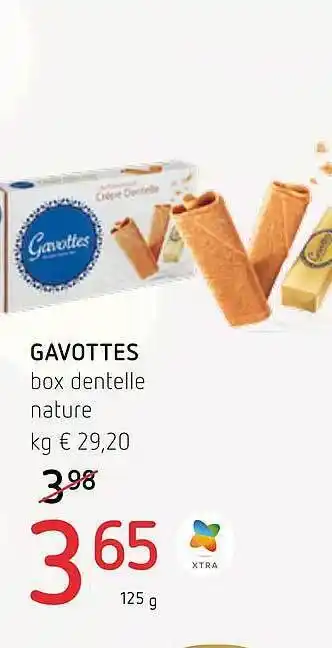 Gavottes box dentelle nature