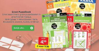 Boekenvoordeel Groot puzzelboek aanbieding