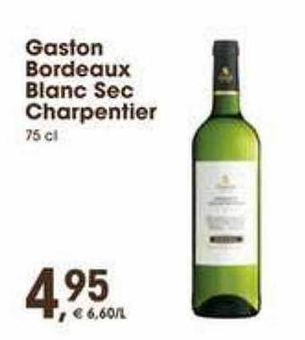 Prik en Tik Gaston bordeaux blanc sec charpentier aanbieding