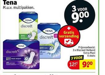 Kruidvat Tena aanbieding