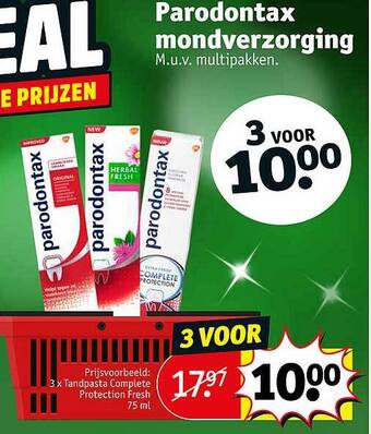 Kruidvat Parodontax mondverzorging aanbieding