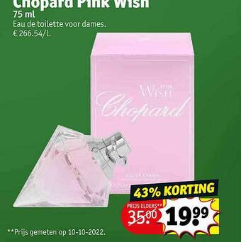 Kruidvat Chopard pink wish aanbieding