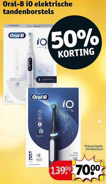 Kruidvat Oralb io elektrische tandenborstels aanbieding