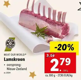 Lidl Meat our world lamskroon aanbieding