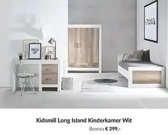 Kidsmill long island kinderkamer wit bureau