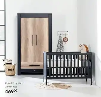 BabyPark Kidsmill long island 2-deurs kast aanbieding