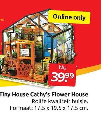 Boekenvoordeel Tiny house cathy's flower house aanbieding
