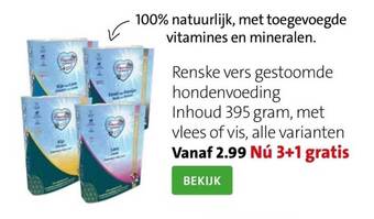 Intratuin Renske vers gestoomde hondenvoeding aanbieding