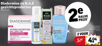 Kruidvat Diadermine en nae gezichtsproducten aanbieding
