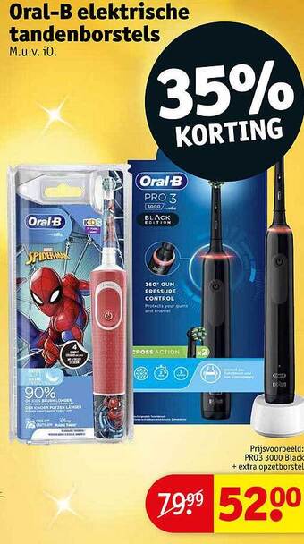 Kruidvat Oralb elektrische tandenborstels aanbieding