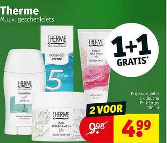 Kruidvat Therme geschenksets aanbieding