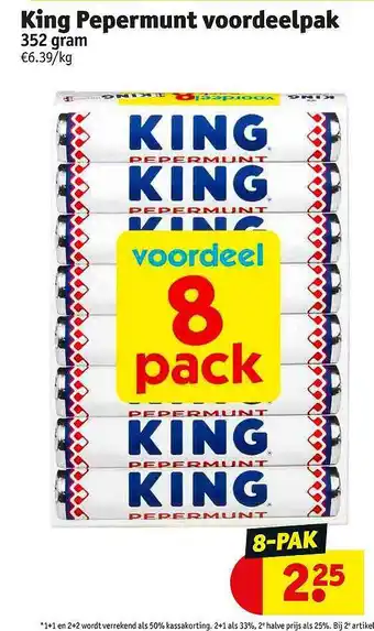Kruidvat King pepermunt voordeelpak aanbieding