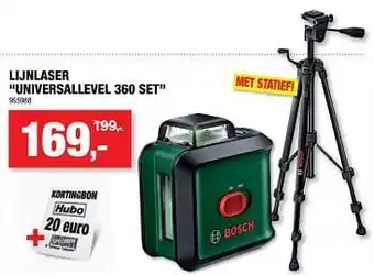 Hubo Bosch lijnlaser universele universallevel 360 set aanbieding