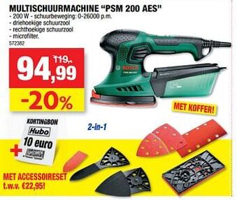 Hubo Bosch multischuurmachine psm 200 aes aanbieding