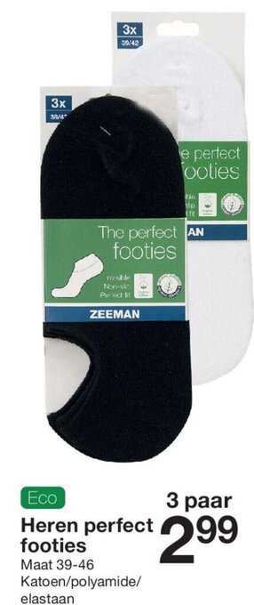 Zeeman Heren perfect footies aanbieding