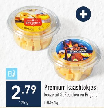 ALDI Premium kaasblokjes 175g aanbieding
