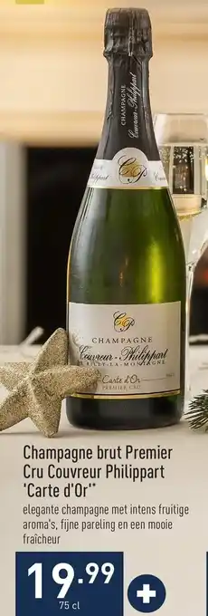 ALDI Champagne brut premier cru couvreur philippart carte d'or aanbieding