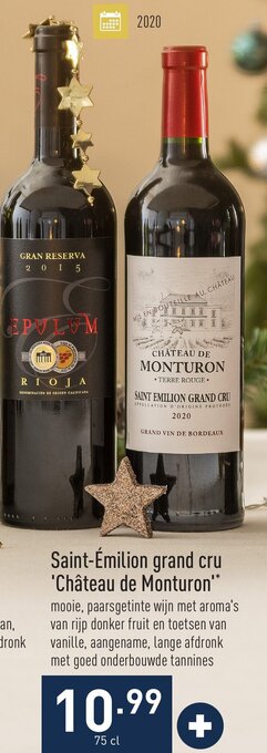 ALDI Saint-emilion grand cru chateau de monturon 75cl aanbieding