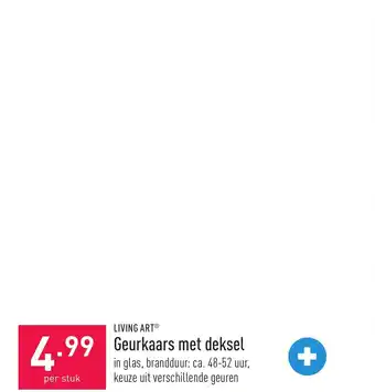 ALDI Living art geurkaars met deksel aanbieding