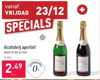 ALDI Alcoholvrij aperitief 75cl aanbieding