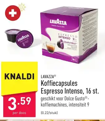 ALDI Lavazza koffiecapsules espresso intenso 16 st aanbieding